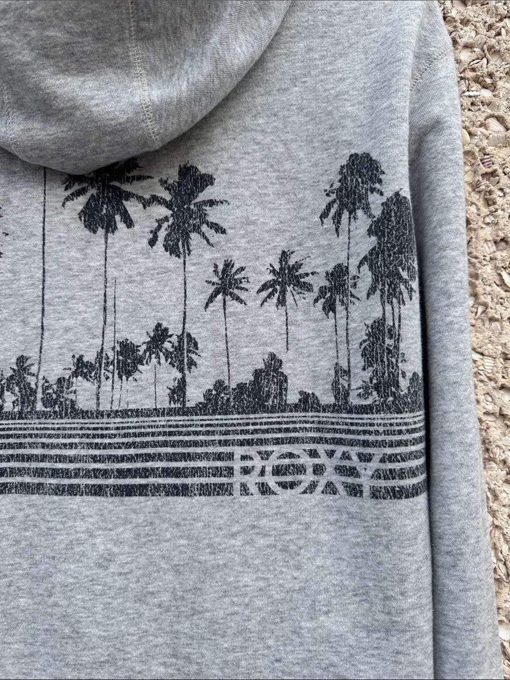 Roxy Hooded Sweatshirt with Palm Graphic